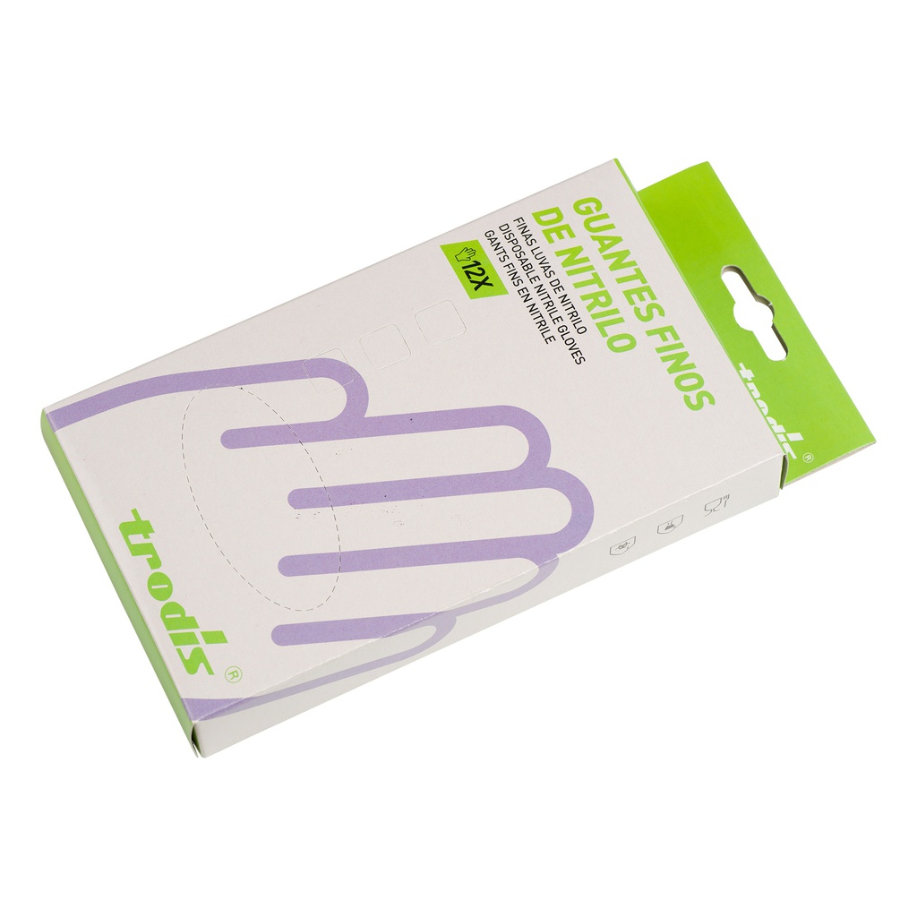 Estuche 12 guantes nitrilo azul L