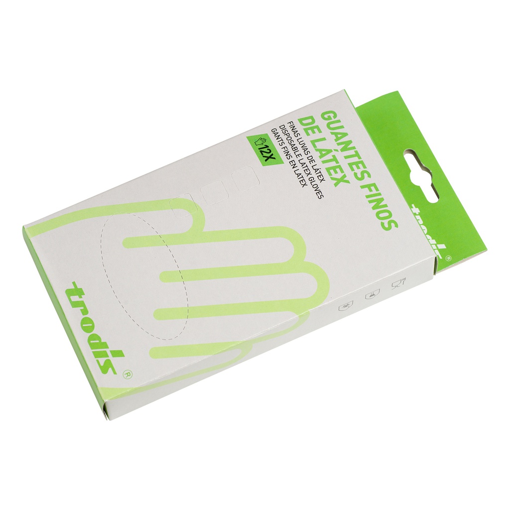 Estuche 12 guantes látex XL