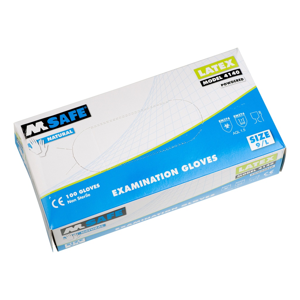 Estuche 100 guantes látex XL