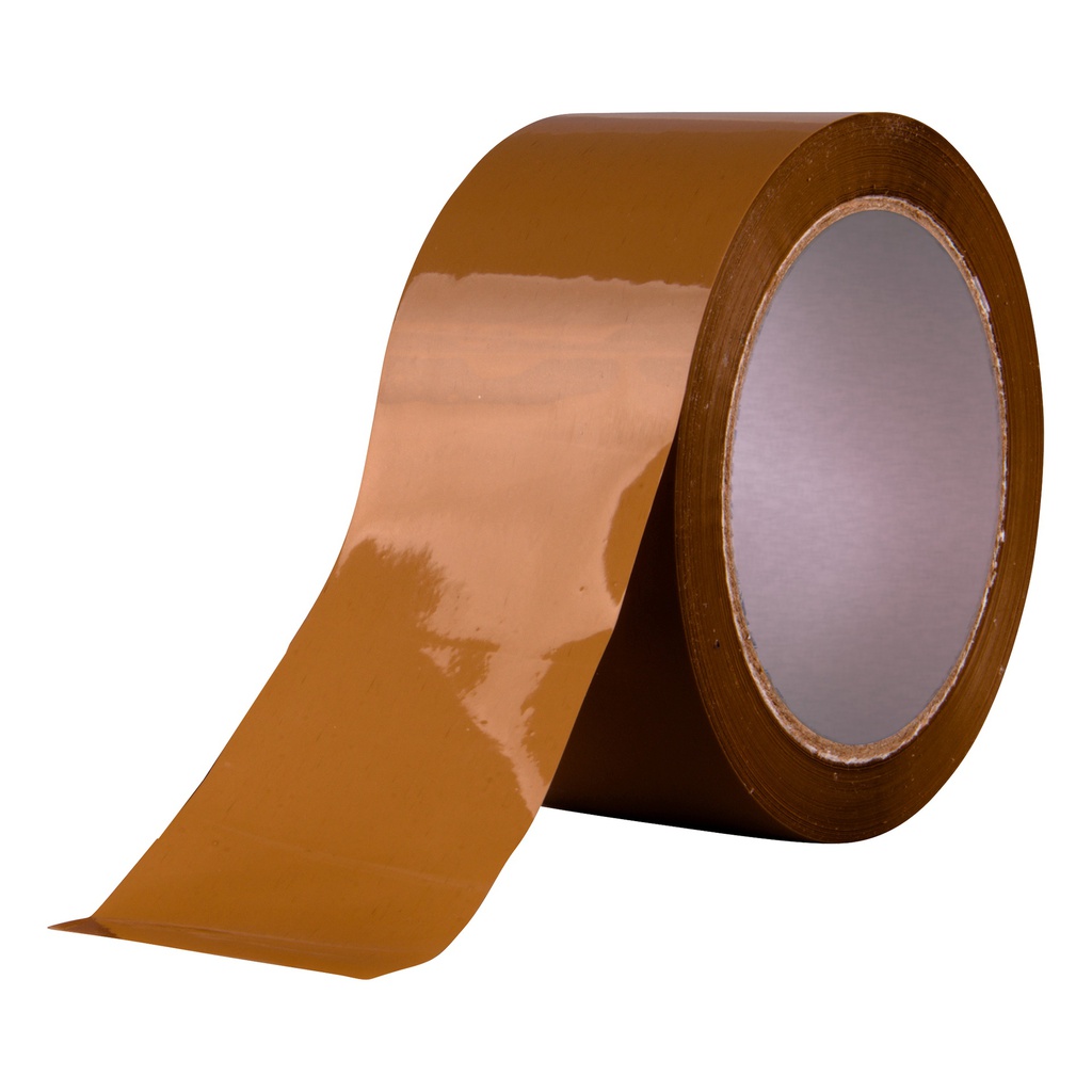 Cinta adhesiva embalaje marrón 50 mm x 66 m