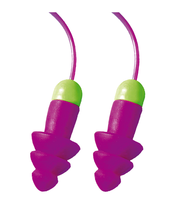 Estuche 2 tapones auditivos con cordón profesionales 30 dB SNR
