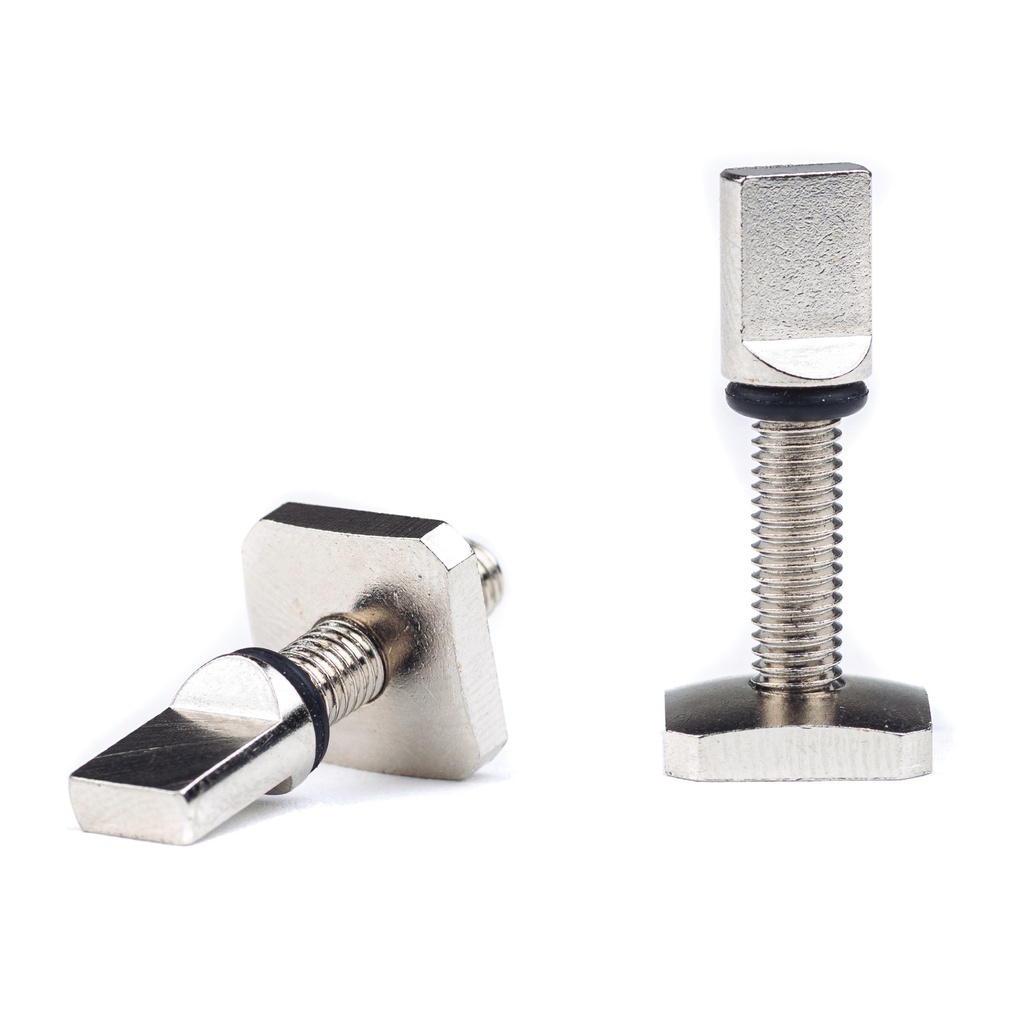 Longboard fin screw hand adjustable