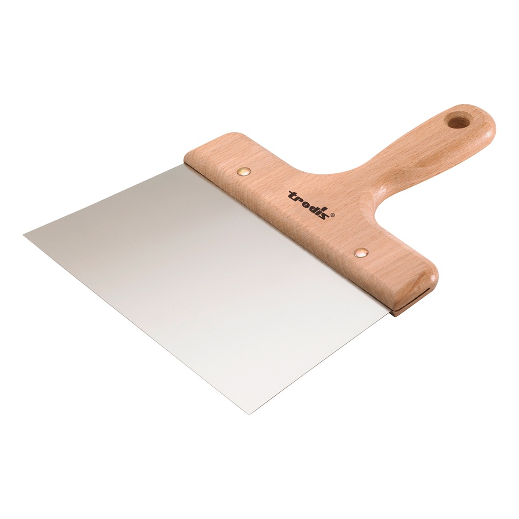 Espátula emplastecer inox. mango madera 100 mm