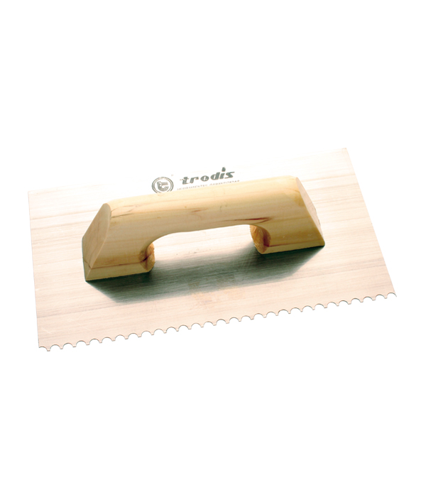 Llana albañil d/circular 1 lado mango madera 300x160 mm