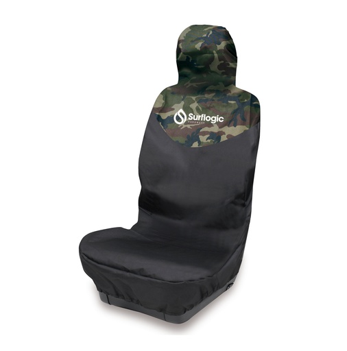 [59093] Car seat cover Single black & camo