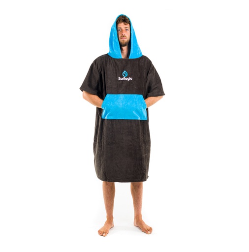 [59802] Poncho negro & azul