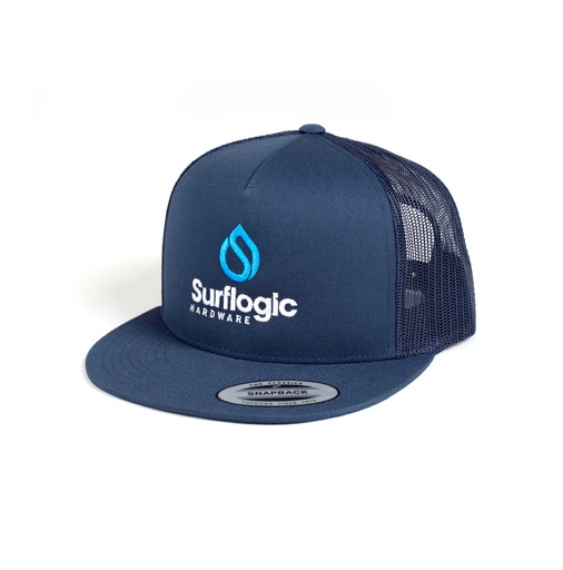 [59910] Casquette flat trucker SFL bleu marin