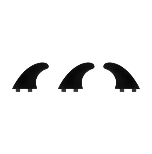 [81004] Thruster fin set Standard - Dual tab - Black