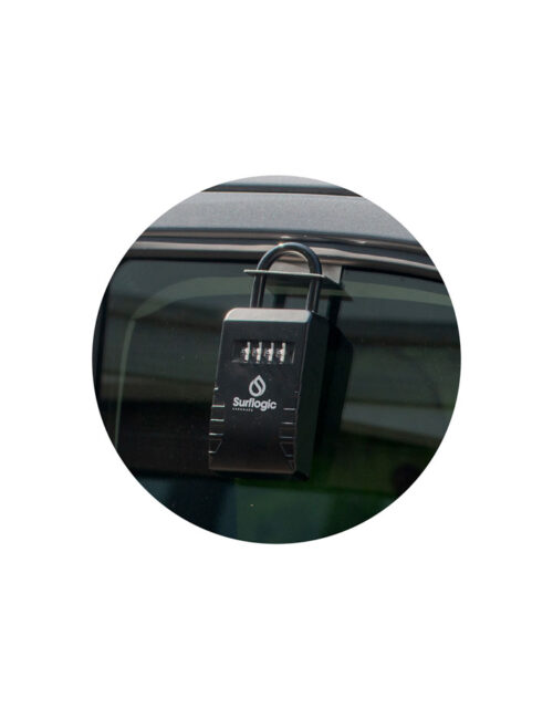 Accesorio candado guarda llaves para ventana del coche